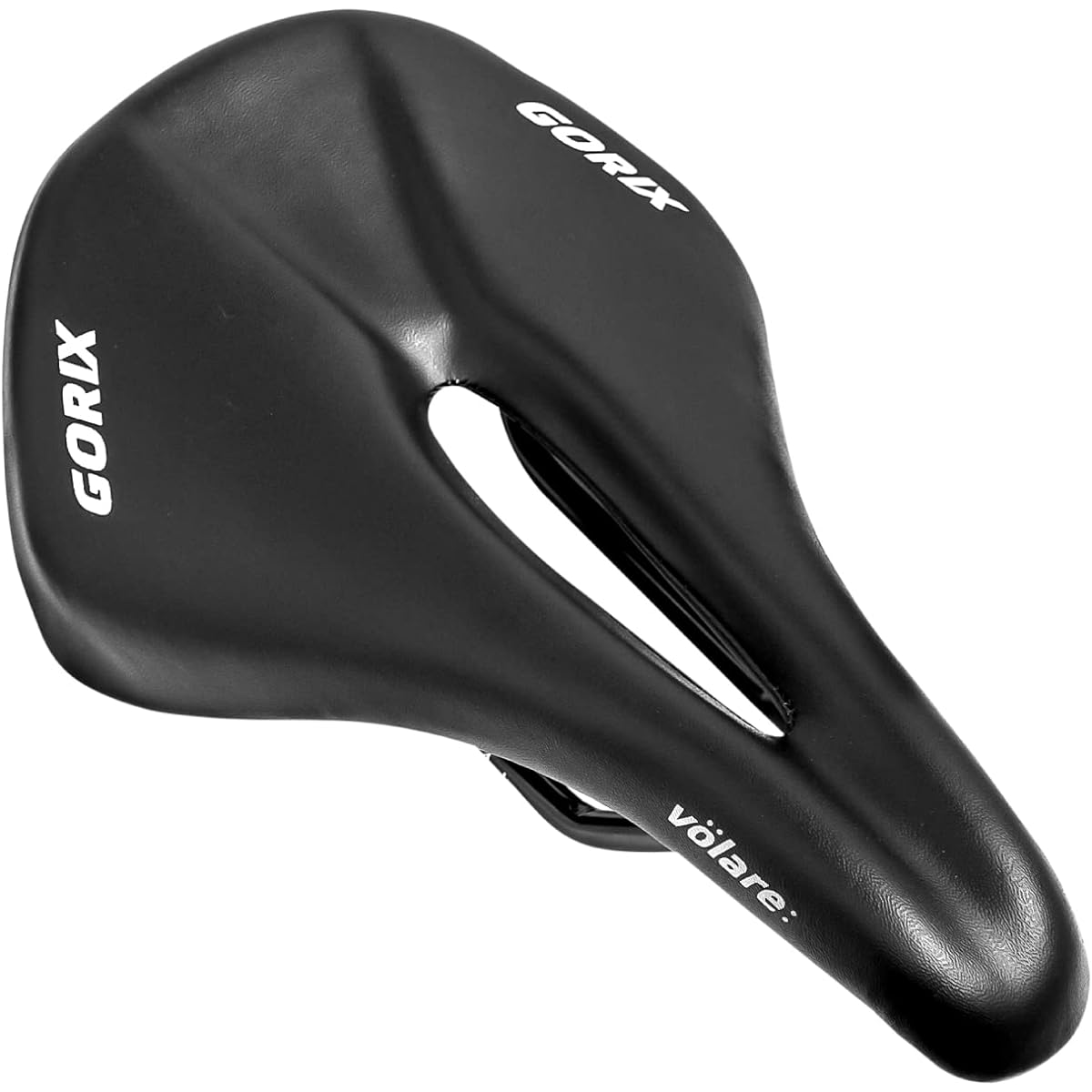 GORIX Saddle Bicycle Short Saddle Short Nose Road Bike Perforated Lightweight Shock Absorption Bicycle Saddle Replacement Stylish Wide (GX-volare) Cross Bike/Cyclocross MTB Mini Velo Other Bicycles