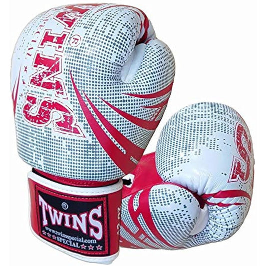 Twins Boxing Gloves Genuine Leather TW5 Red/White