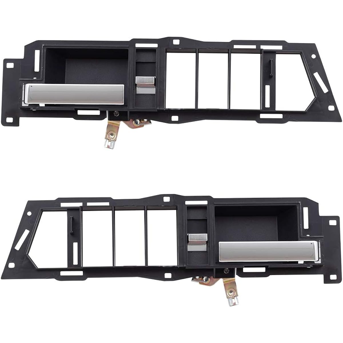 Autoandart BROCK replacement Pair Set Pair Set Front Inside Door Black Base With Chrome Lever 1988-1994 C/K Old Body Style Pickup 22086873 22086874
