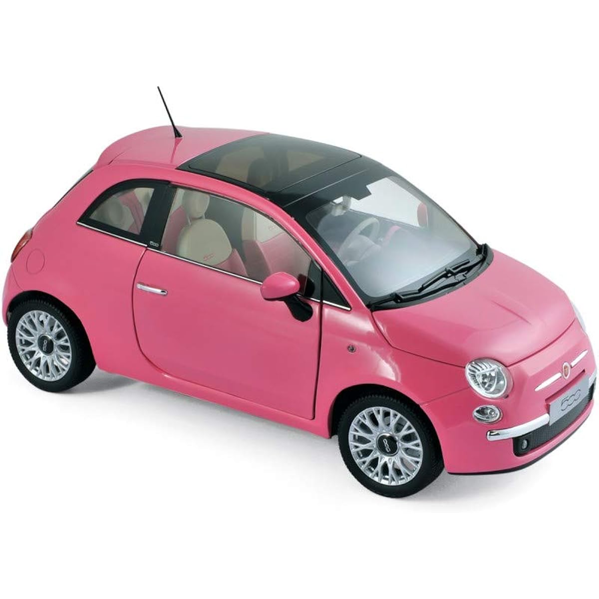 NOREV Fiat 500 2010 Pink 1/18 Scale 187752