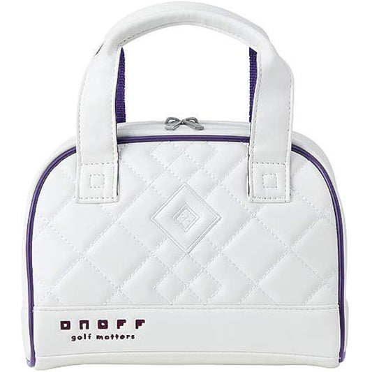 ONOFF Boston bag white x purple OA7921-01