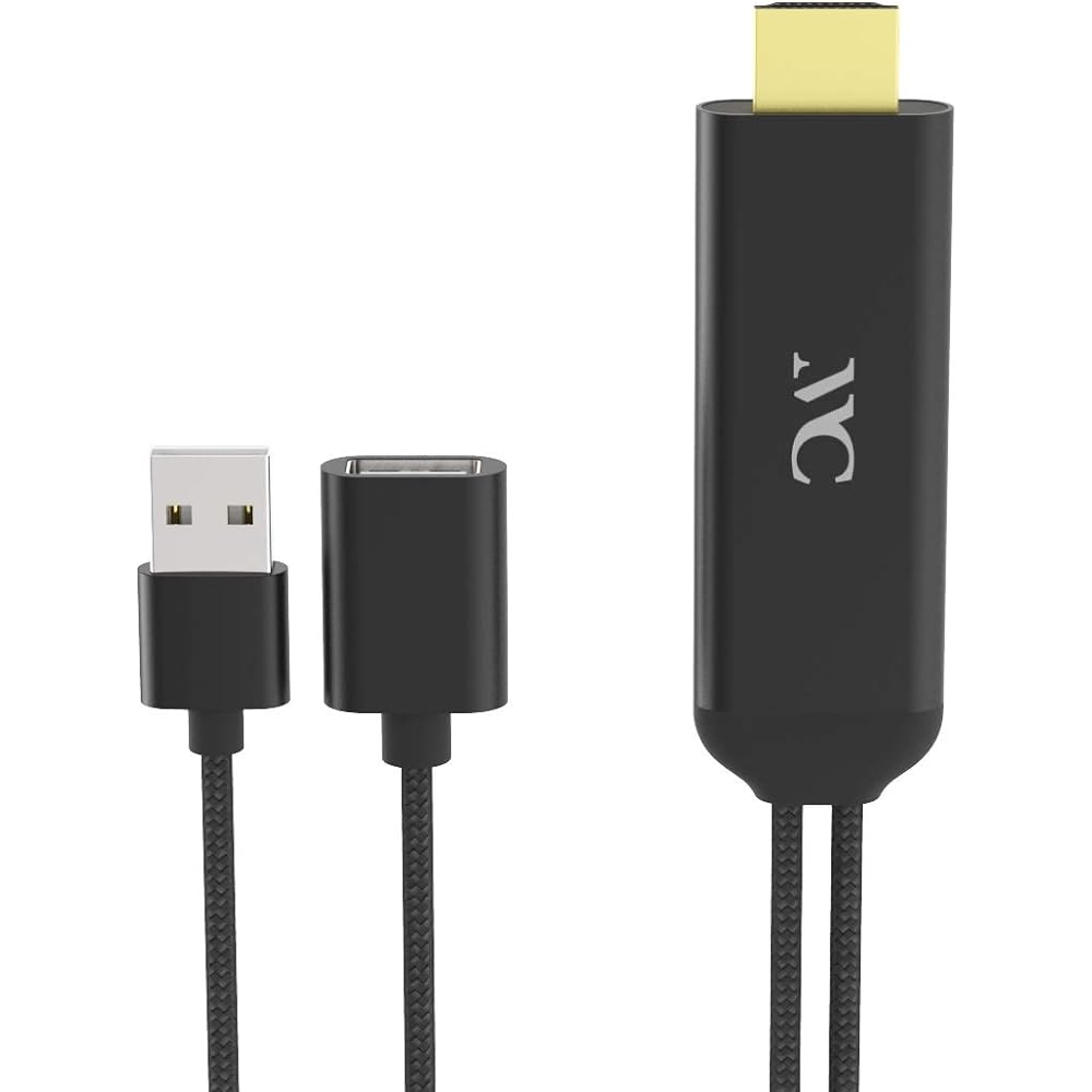 Kashimura HDMI Conversion Cable for iPhone Conversion Cable Mirroring Cable Mirroring on TV No Settings Required Easy to Operate Conversion Adapter NKD-207