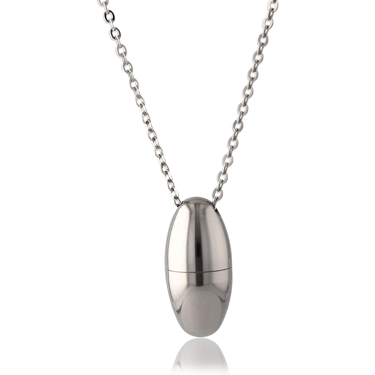 Leger Titanium Memorial Necklace 50cm ~ 70cm Pure Titanium Waterproof Made in Japan Cremation Pendant Egg PC43-1
