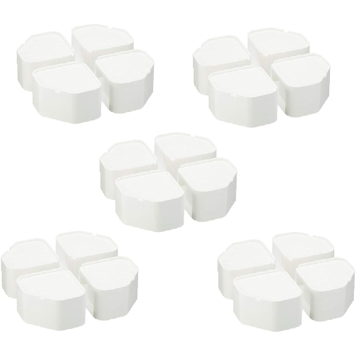 INABA DENKO Anti-vibration raising stand for washing machine Funbaruman OP-SG600 White 5 bags set