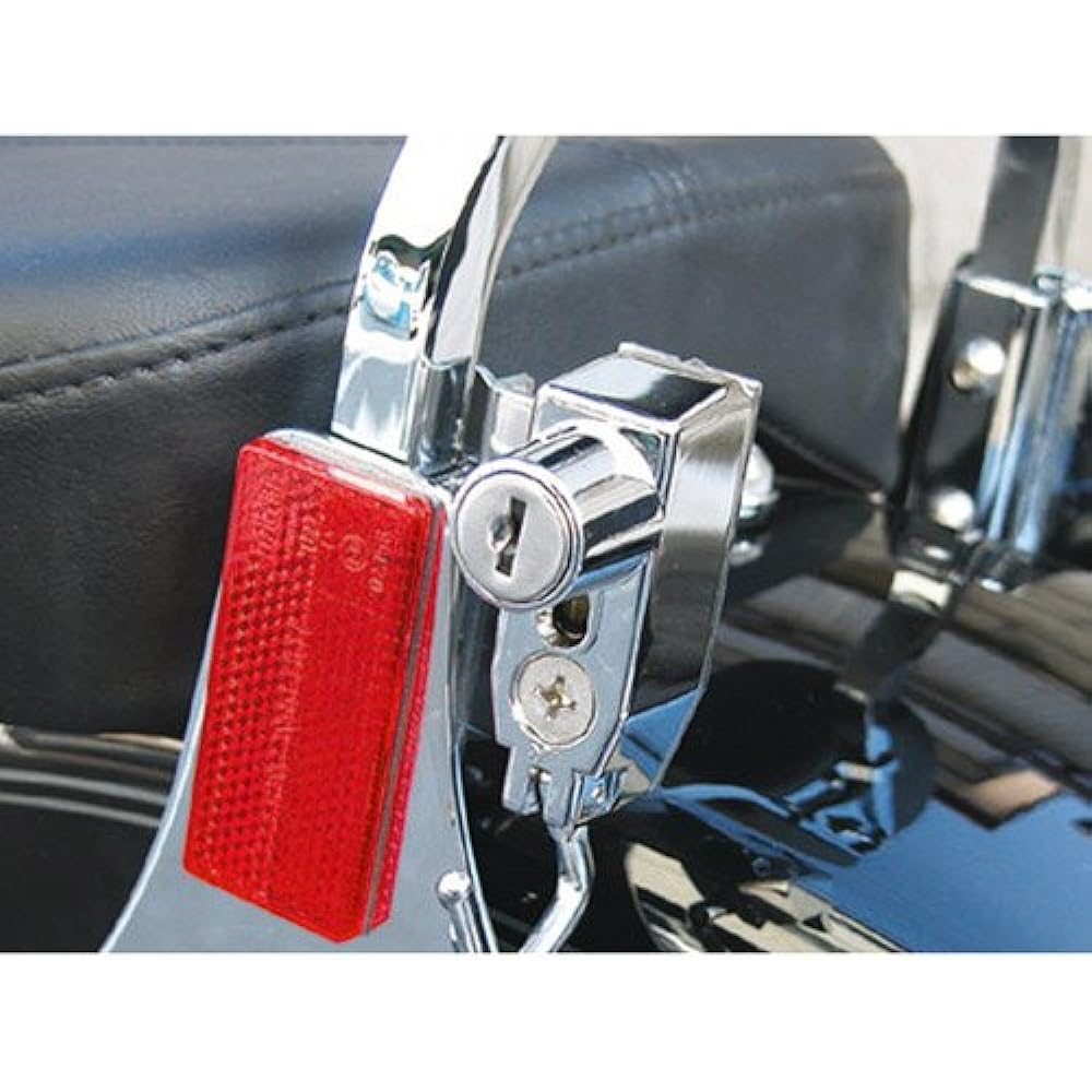 Kijima Motorcycle Bike Parts Helmet Lock (By Vehicle Model) Black Harley-davidson: Attached to Sissy Bar Plate HD-05138