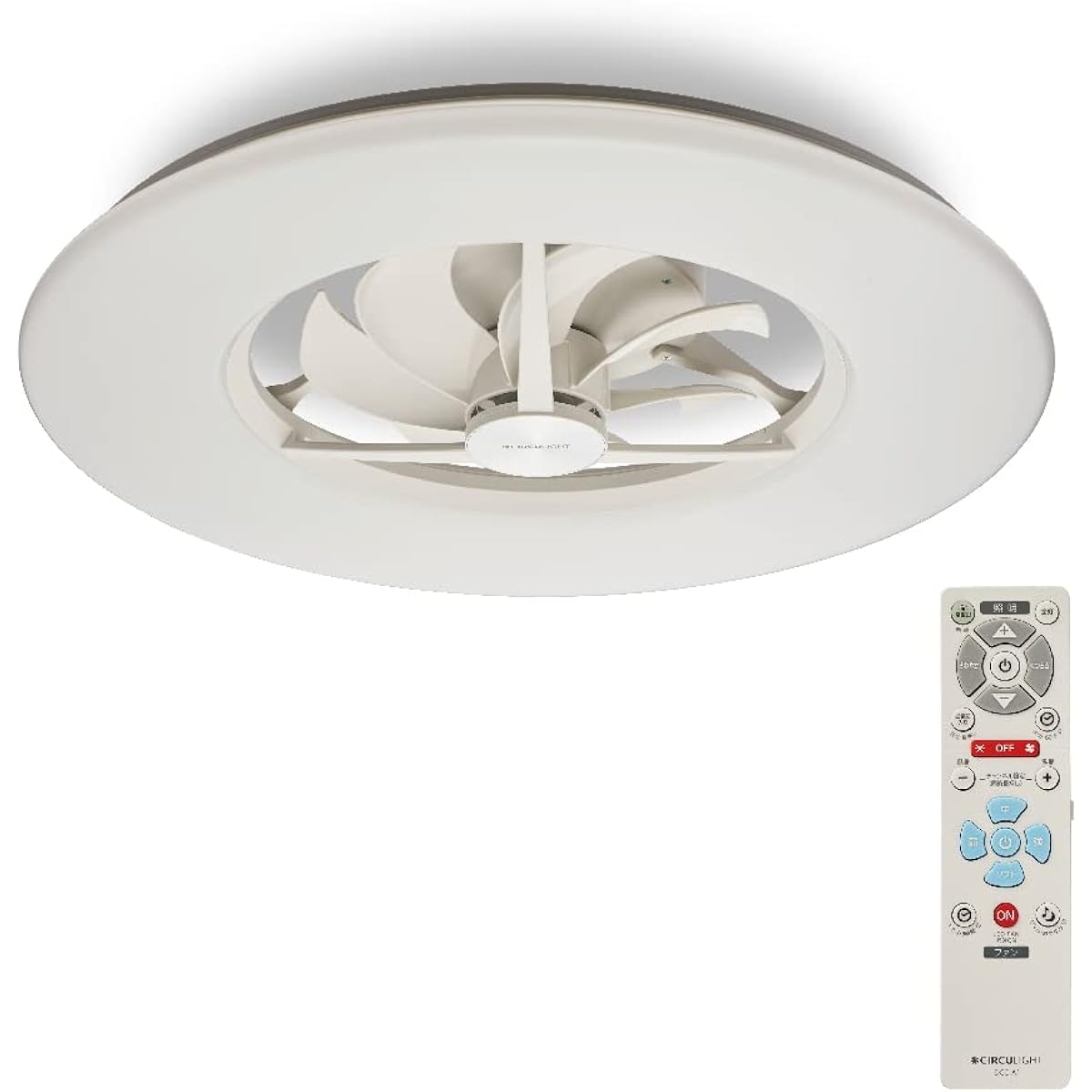 [Energy saving] Doshisha Circulite Ceiling Series Ceiling Fan 8 Tatami LED Dimmable Color Type