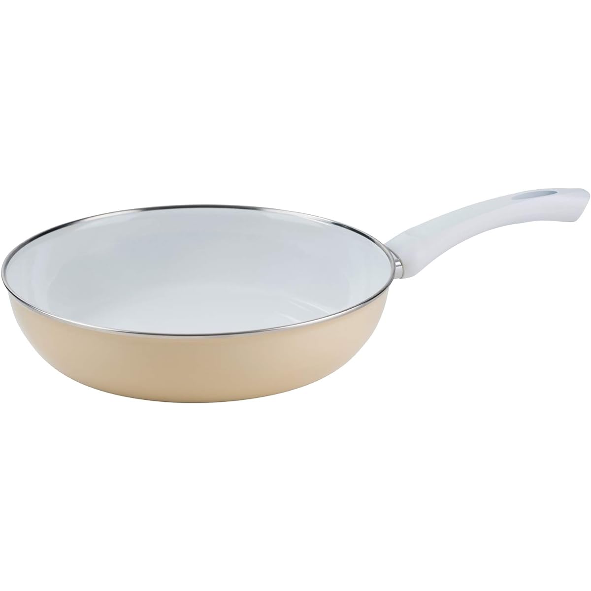 RIESS frying pan cappuccino 1kg enamel pan 28cm 0057-038