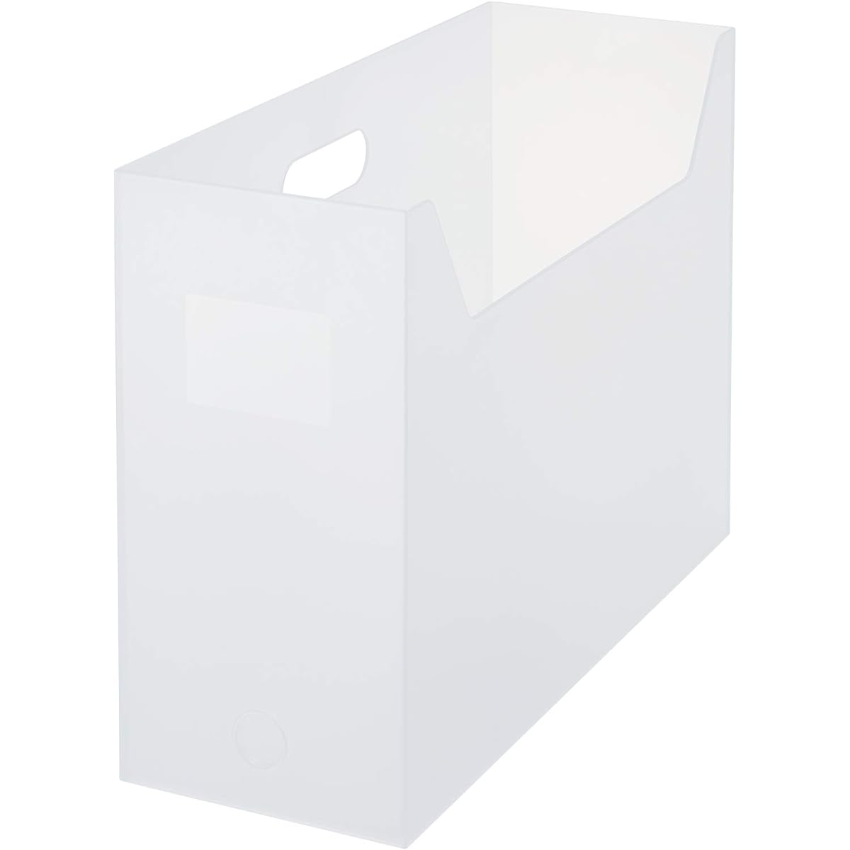 Like-it Storage Case File Box Square Wide Set of 4 Approx. Width 13x Depth 34x Height 25.4cm White Made in Japan LM-28 4P A4