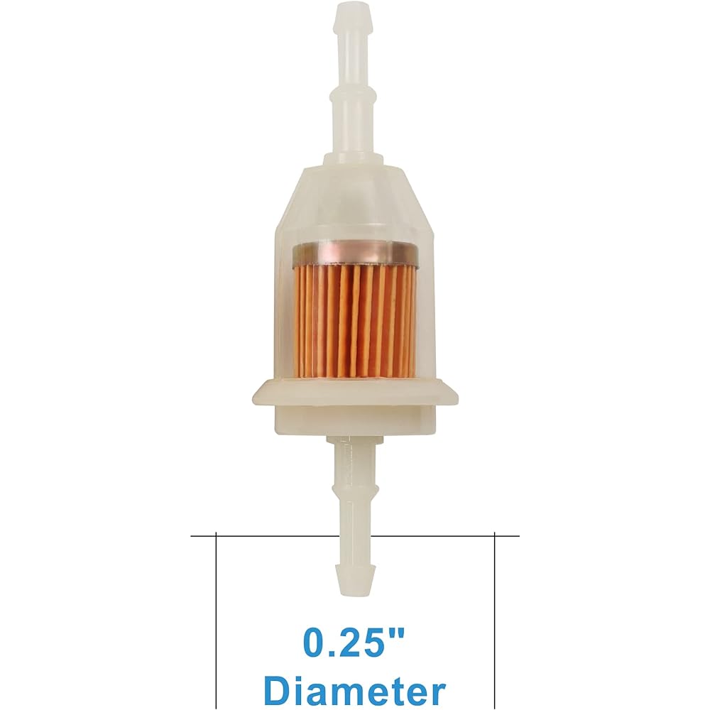 CLUB CAR, YAMAHA, EZGO, Golf Cart Fuel Filter (Set of 2) Gas filter