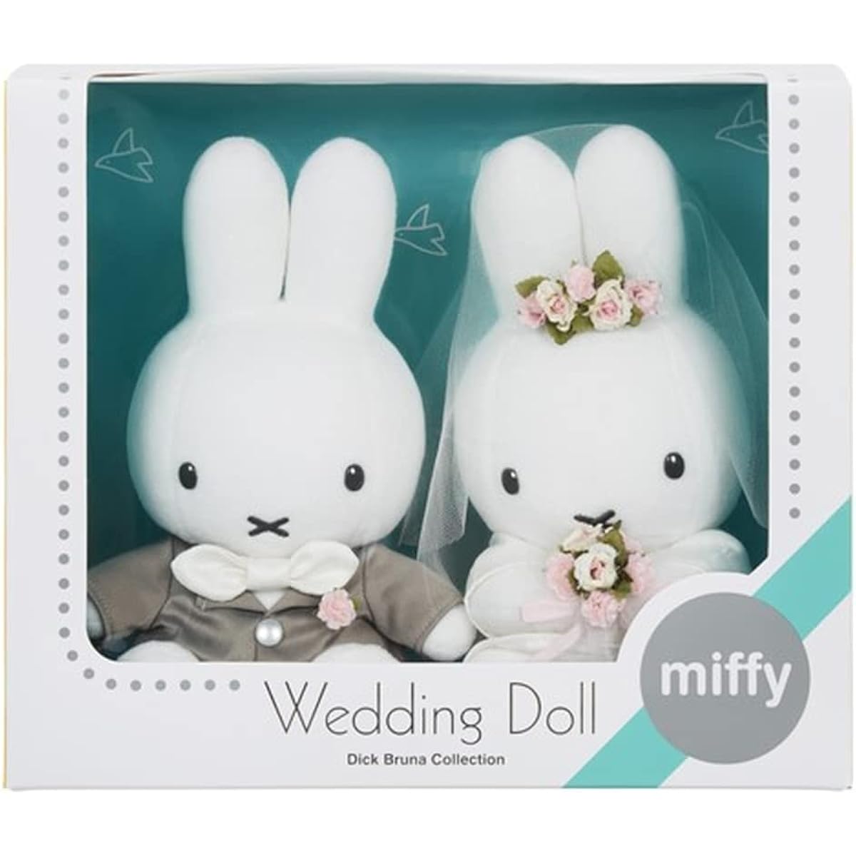 Sekiguchi Miffy Wedding Doll Western Clothing Stuffed Toy Set Wedding Anniversary