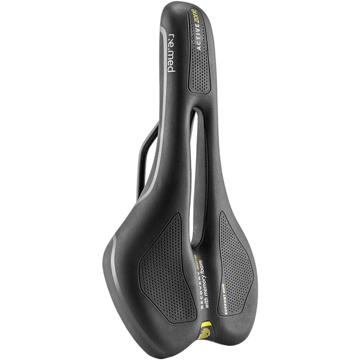 SELLEROYAL Saddle Bicycle Cushion Doesn't Hurt Your Butt Ultra Thick Memory Foam Shock Absorption Perforated Waterproof PU Road Bike Mama's Chari (45° Athletic)