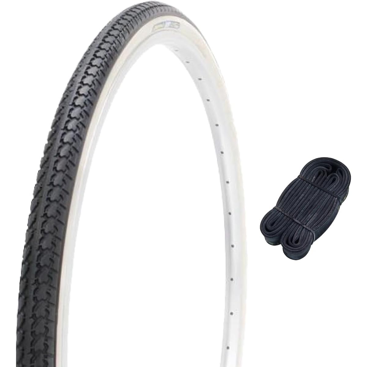 Shinko 26 inch bicycle tire 1.2mm thick tube set DEMING L/T 26×1 3/8 Black/White W/O SR199 60357