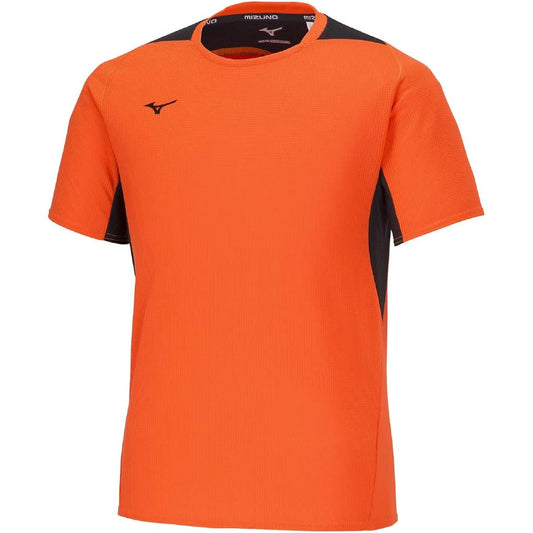 Mizuno 32MAA021 Men's Training Wear, Dry Aeroflow T-Shirt, Short Sleeve, Highly Breathable, Sweat Absorbent, Quick Drying