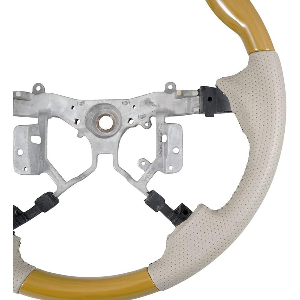 TRISTAR'S [Estima ACR50 GSR50 Series] Standard Steering Shift Knob Yellow Wood Grain Same Color SET