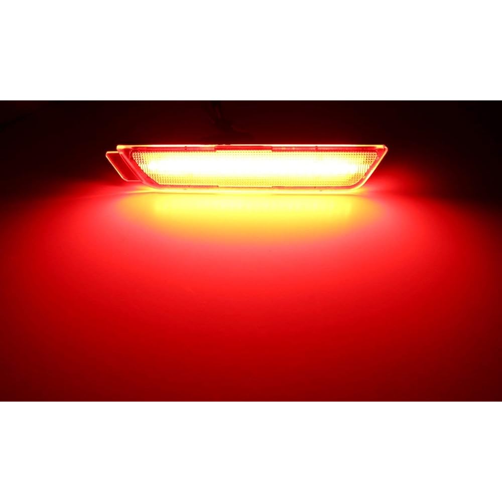 IJDMTOY Smoke Lens Red LED LED Rear Side Marker Light Kit 2010-15 CHEVY CAMARO compatible 27-SMD LED equipped OEM backside marker lamp replacement