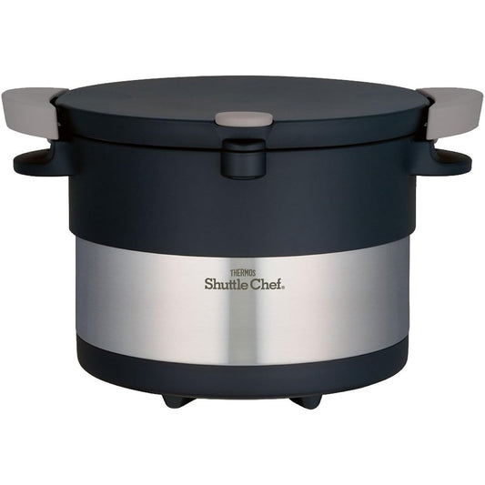 THERMOS Vacuum Heat Insulation Cooker Shuttle Chef 3.0L Stainless Steel Black KBC-3001 SBK