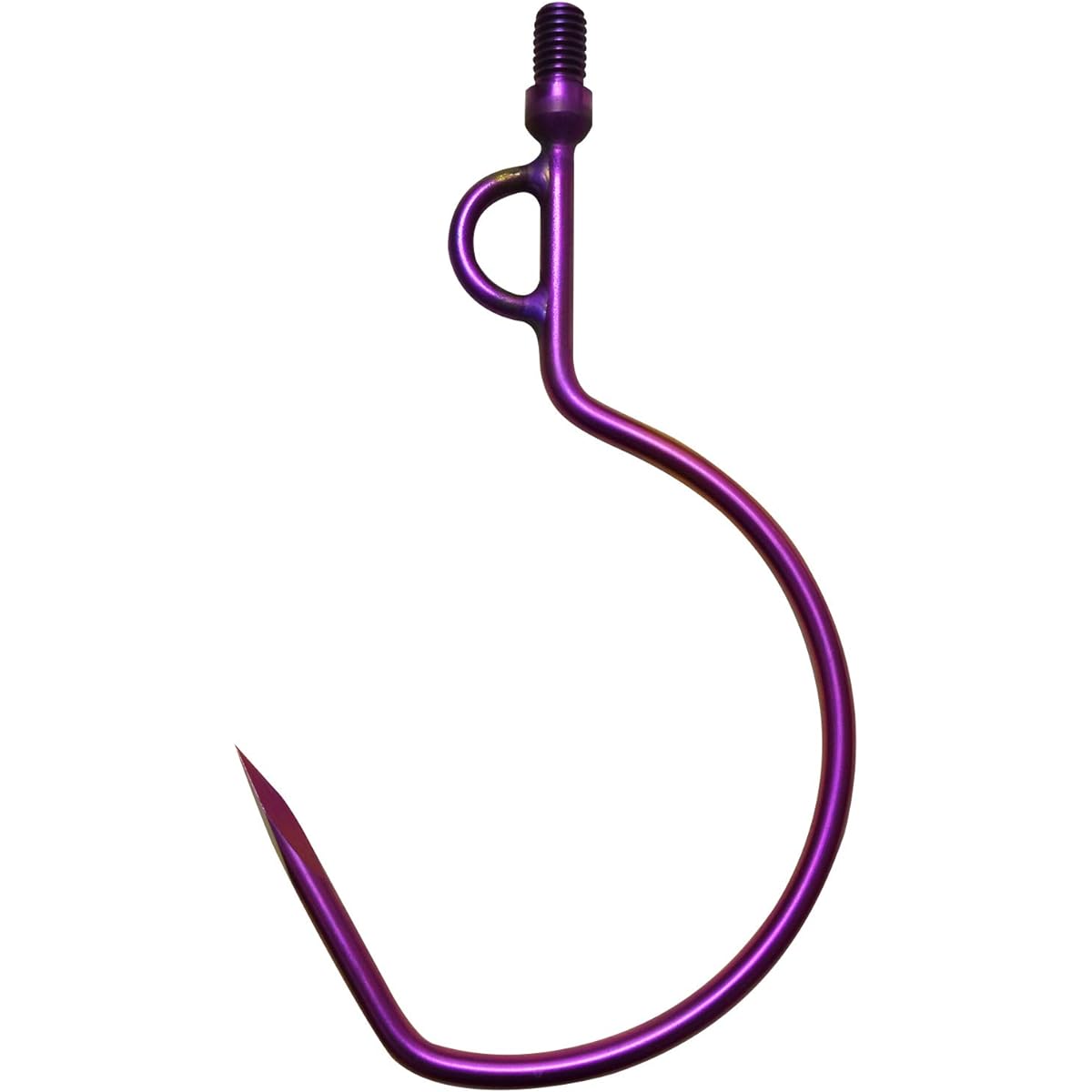 64チタン Large Triangular Pyramid ギャフ Purple Anodized Coating [GAFF-02] Purple Lightning Flash