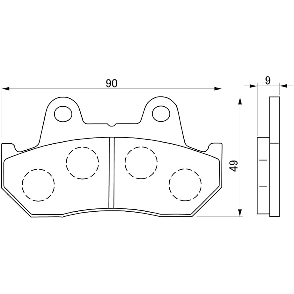 Daytona Motorcycle Brake Pad Red Pad (Semi Metal Pad) CB750FB/FC(81-82) CBX750F(83-87) NS400R(85-87) GB250(84-89) Fusion(86-92) etc. Front 79777