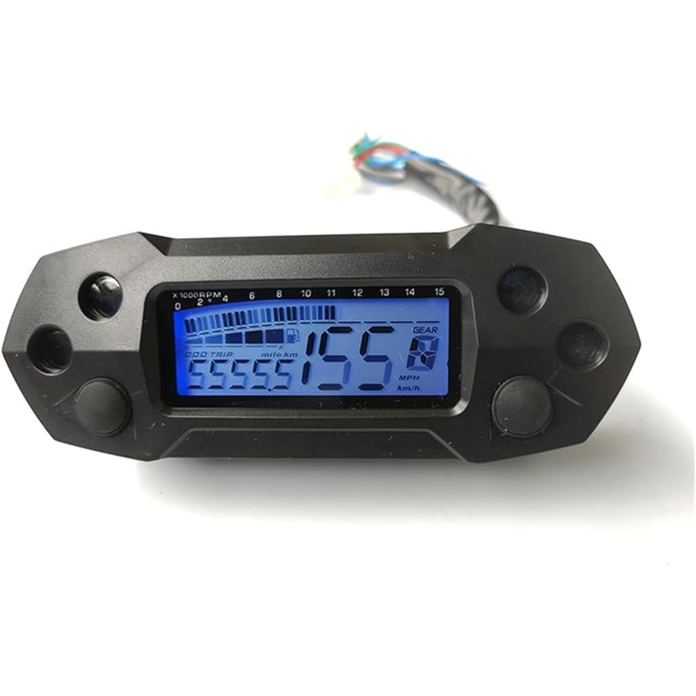 Digital Meter Bike Motorcycle Speedometer Adjustable LCD Digital Speedometer NMAX PCX 2,4 Cylinder Motorcycle For 15x1000Rpm Odometer