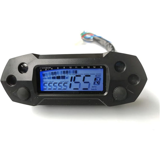 Digital Meter Bike Motorcycle Speedometer Adjustable LCD Digital Speedometer NMAX PCX 2,4 Cylinder Motorcycle For 15x1000Rpm Odometer