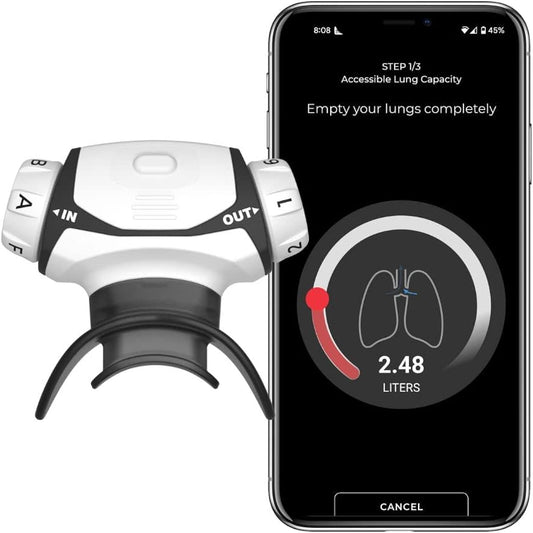 Aerofit Pro 2.0 / AIROFIT PRO2.0 Smart respiratory muscle training | Spirometry measurement | Personalized training | Real-time guidance