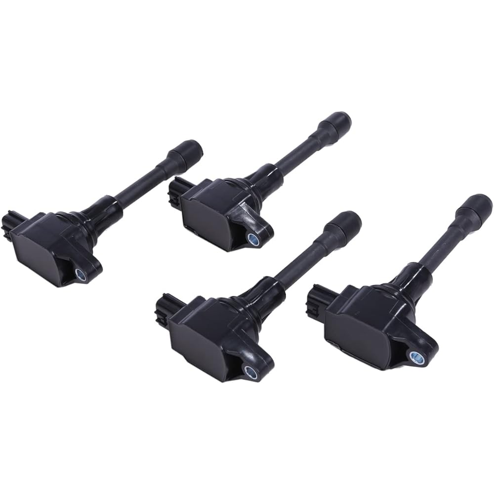 CustomDivine Direct Ignition Coil Set of 4 for Nissan Lafesta B30/NB30 04.12~ Tiida NC11 04.09~ Elgrand TE52 TNE52 10.08~ Serena C25 NC25 06.01~ External Product