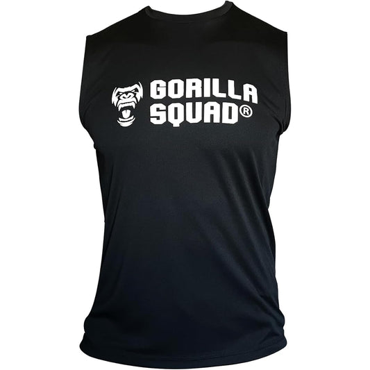 [GORILLA SQUAD] Gorilla Squad Sweat Absorbent Quick Dry Dry Sleeveless Large Logo Men's Training Sports Gym Wear Fitness