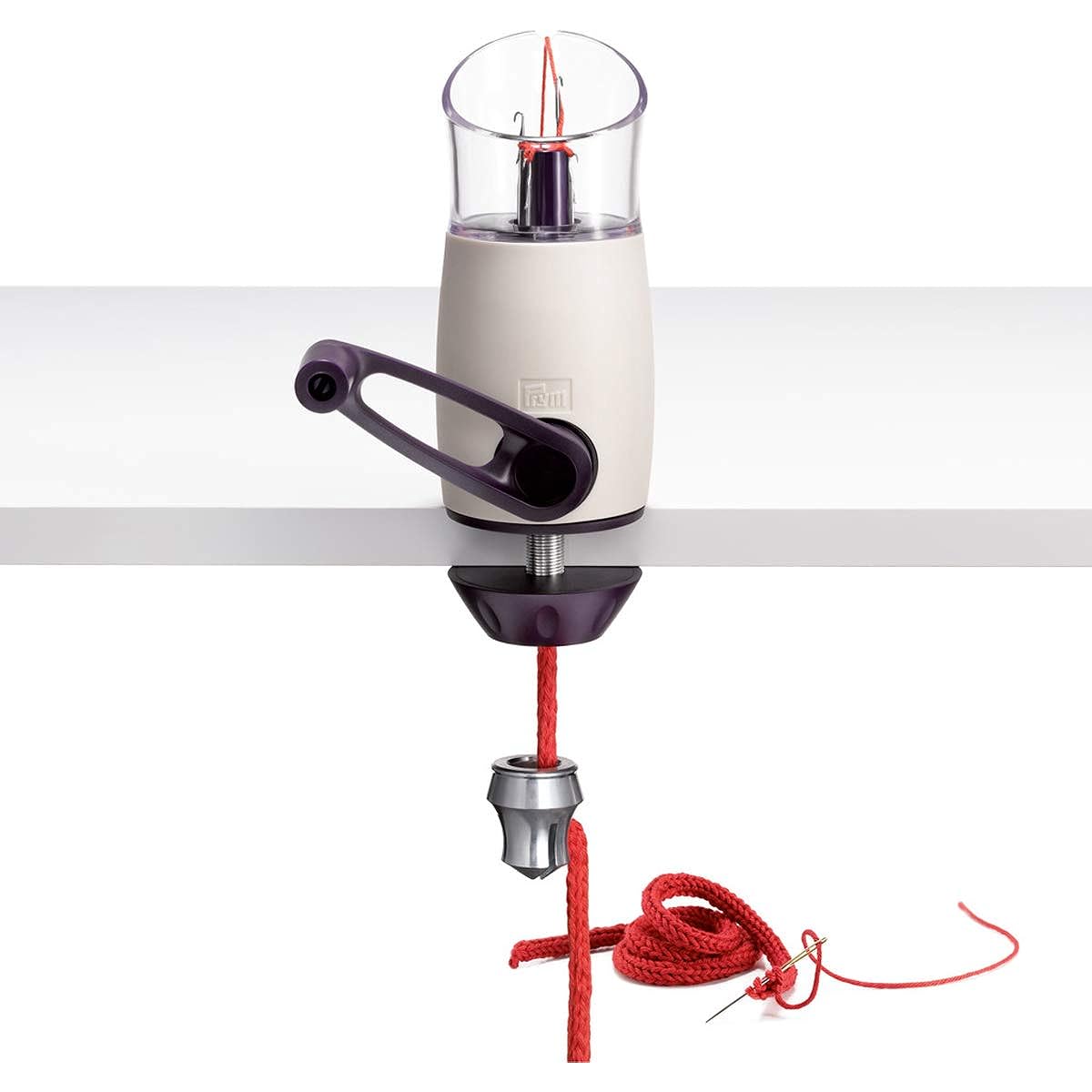Prym Ergonomic Knitting Mill "Comfort Twist" Approximately H19cm x W approximately 13cm (handle included) 1 set PRM624181 White