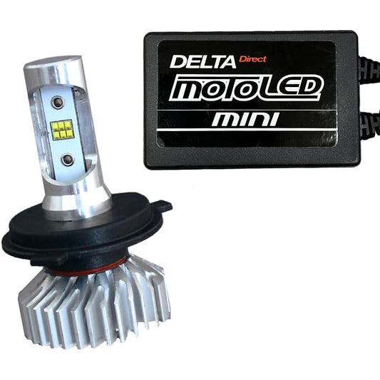 DELTA Direct MOTO LED head mini H4/HS1 6000k 2000lm AC/DC12V compatible for mini bikes (D-2094)