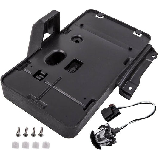 WOZUA Rear License Plate Mounting Holder Bracket & Light for Jeep Wrangler JK 2007-2018