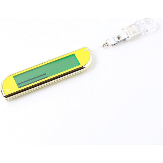 Golf green inclinometer & putter cover holder 2way specification Eliminates 3 putts Reads the line between the ball and the cup on the green Pink/Yellow