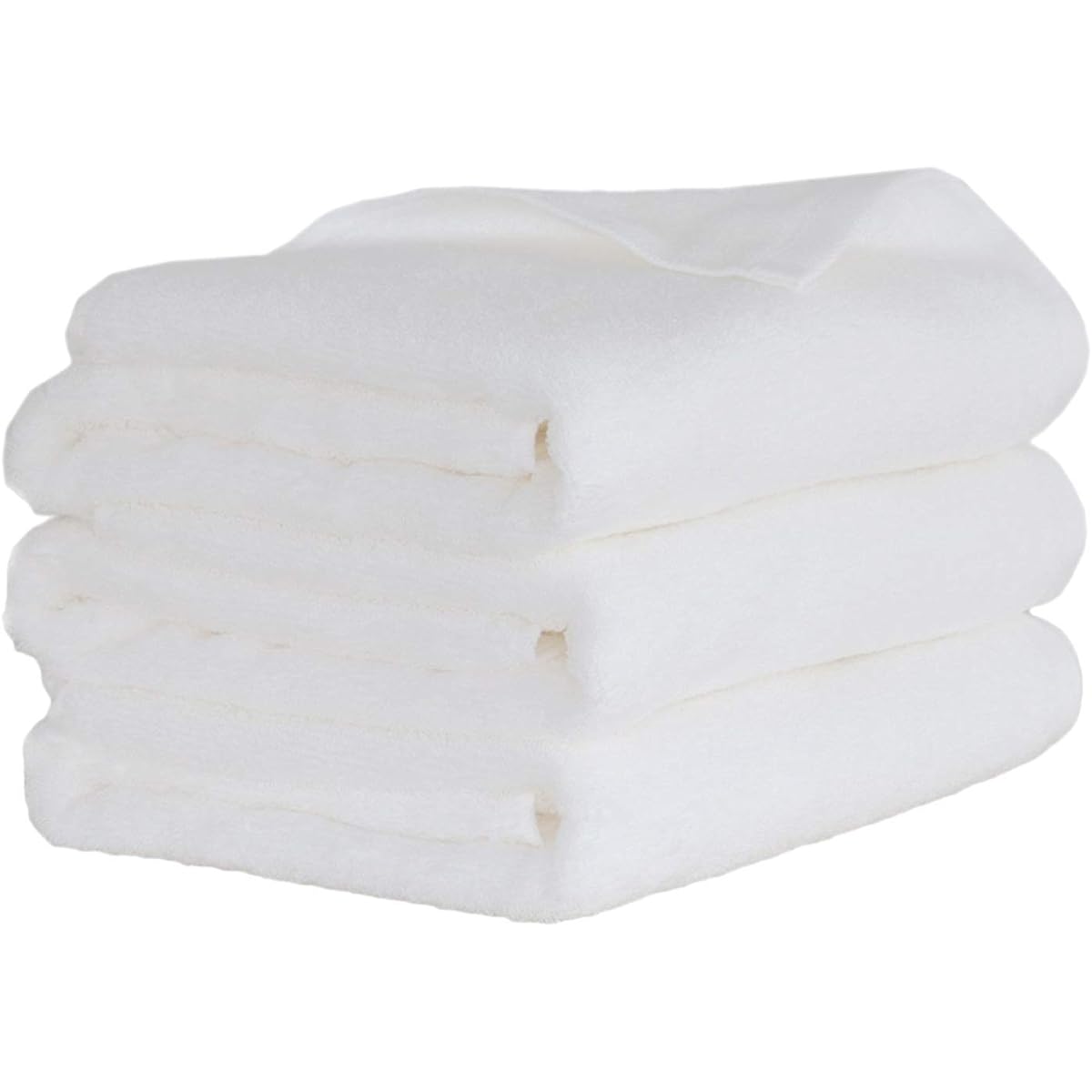 Puriup Imabari Towel Bath Towel, Imported Towel, S 60 x 100cm, White, 3 pieces