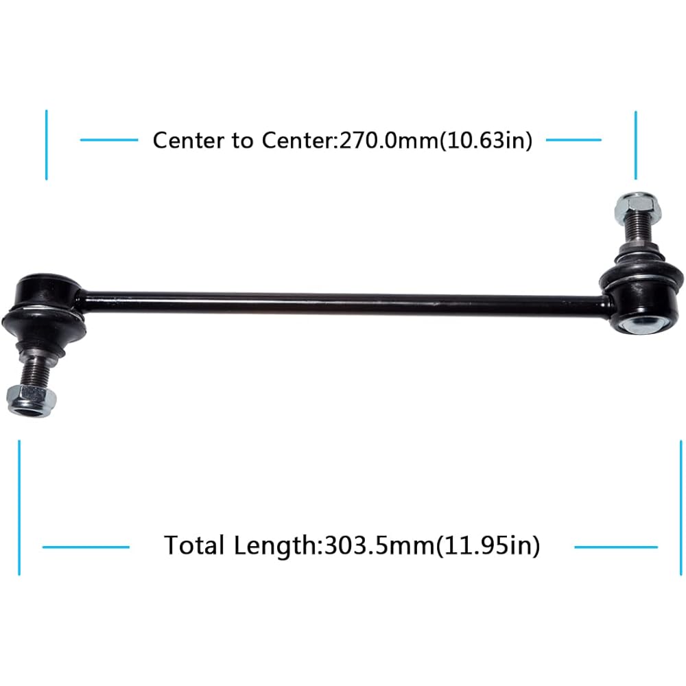 AUQDD K750658 (center 10.6 inches from Stud Center) Front Swaber Stabilizer Link HYU-NDAI 2017-2012 AZERA, 2012-2014 SONATA/K-IA 2016-2014 CADENZA, 2015-2012 Optima Optima