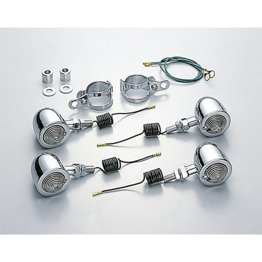 Hurricane HA5533C-01 Bullet Turn Signal Kit (Clear Lens) D Star 25
