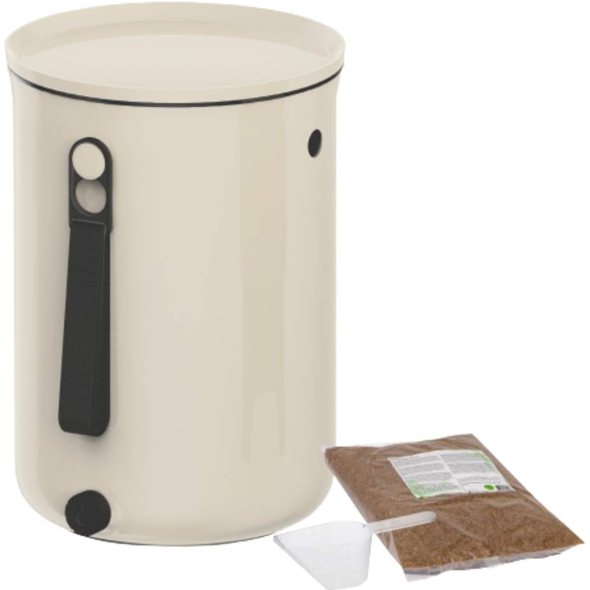 [Subsidy target] Bokashi Organko 2 Compost Garbage Disposer Made in Slovenia, Bio-type, For Indoor Use, No Electricity Required (1, Cream White)