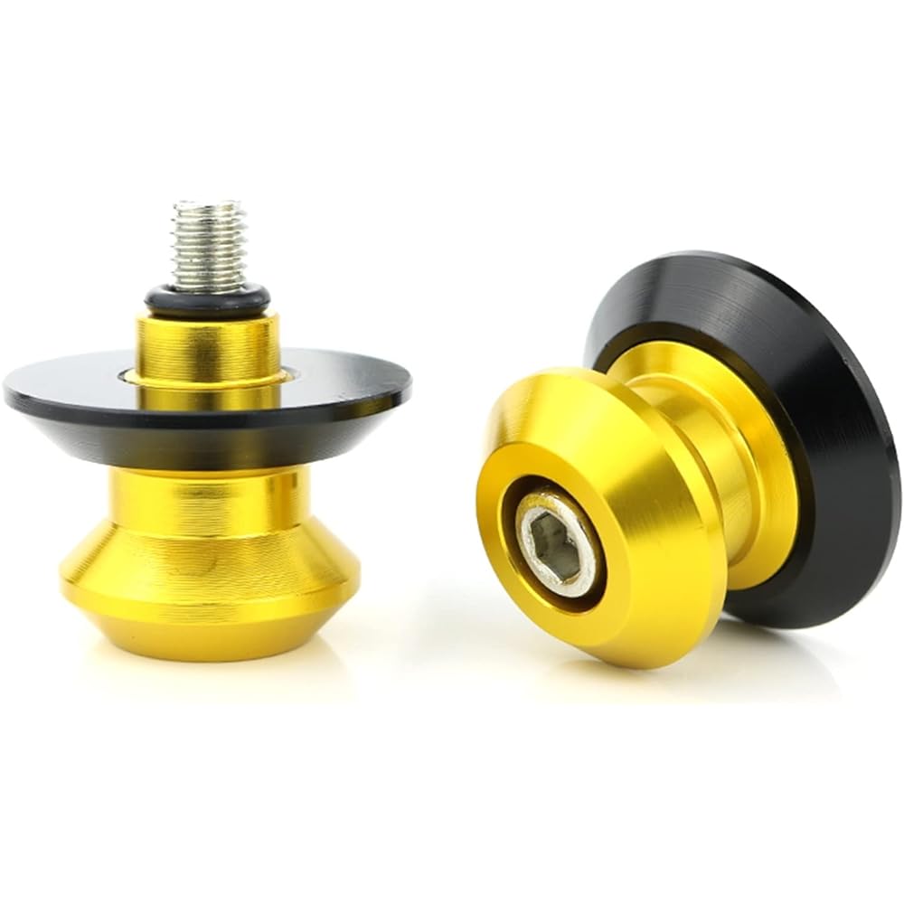 Falling Accessories Motorcycle Swing Arm Stand Fits RC51 RVT1000R 2000-2006 CBR 400RR CBR400R CBR1100XX Bobbin Spool Slider (Color: Gold)