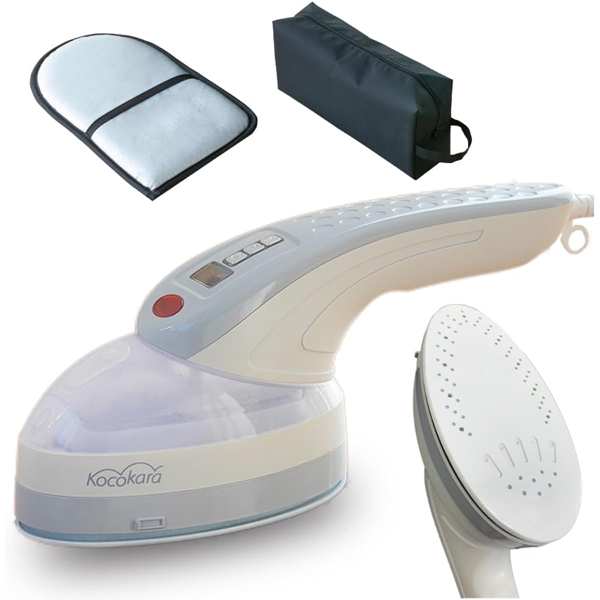 Kocokara Steam Iron Iron 20 Seconds Stand Up 220ml Large Capacity Type Gray KH-208