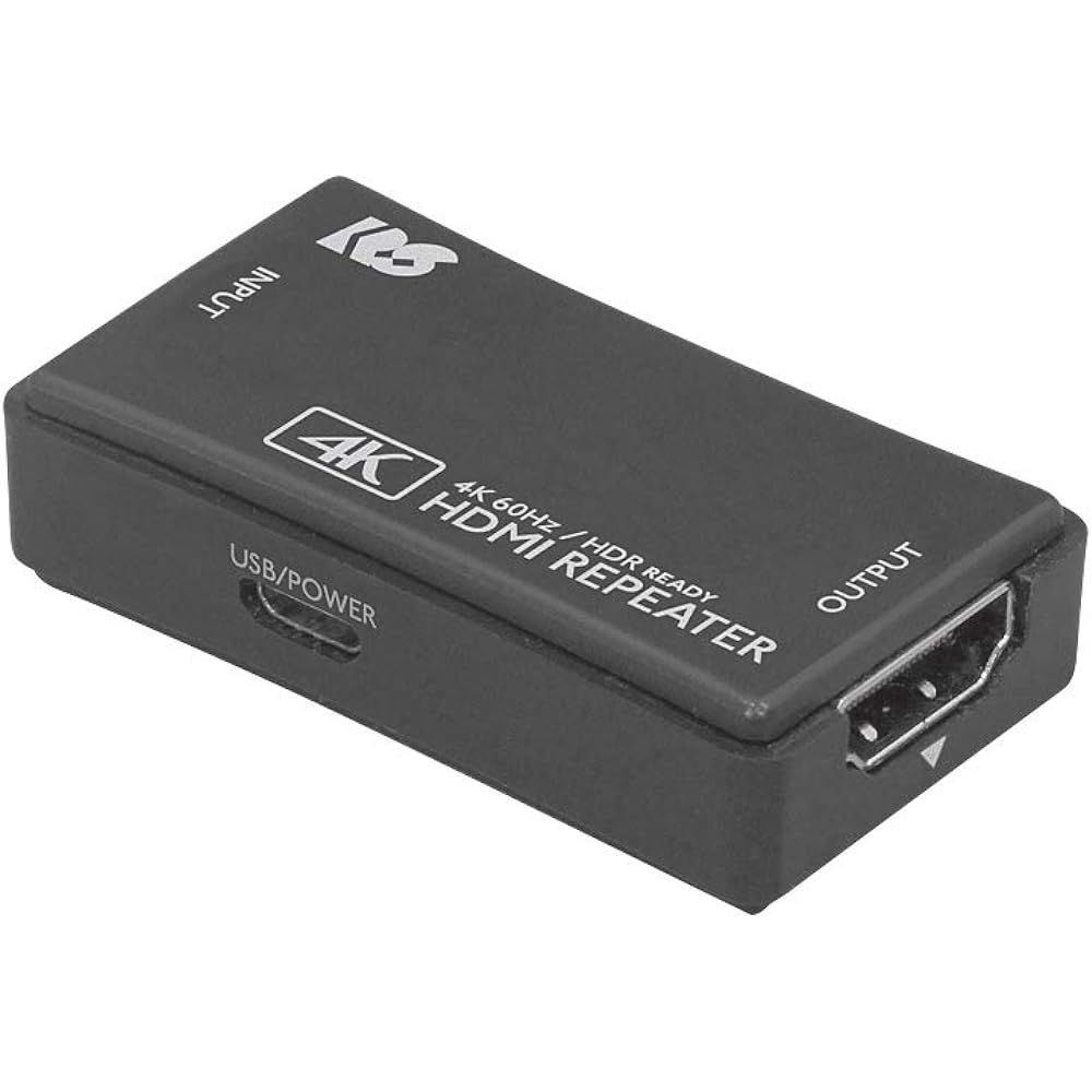 Ratoc System 4K60Hz/HDCP2.2 Compatible HDMI Repeater RS-HDRP2-4KA