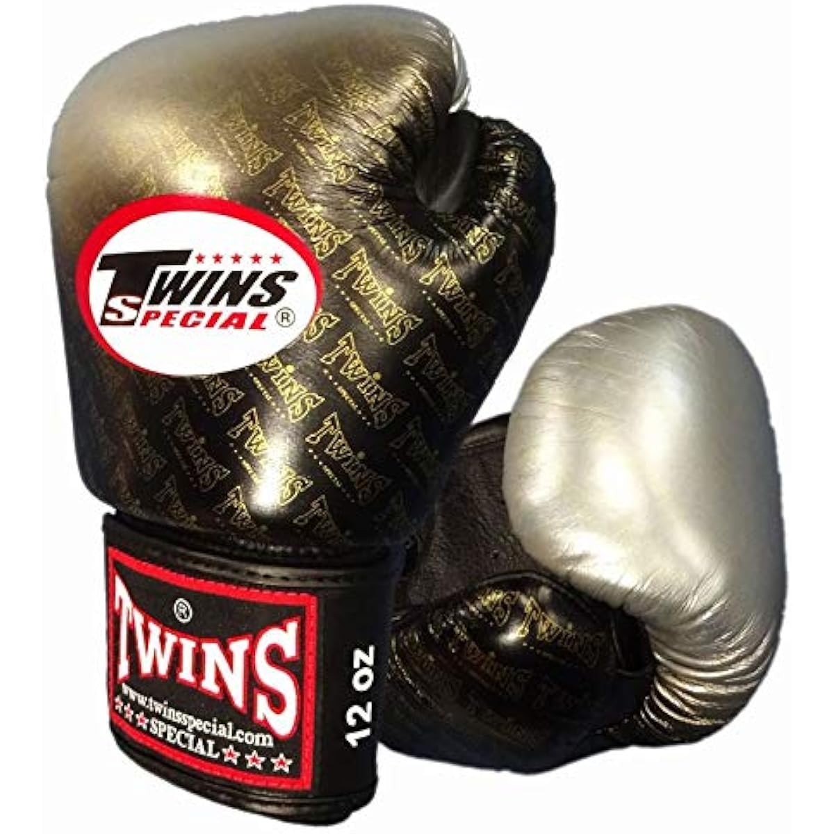 Twins Boxing Gloves Genuine Leather TW1 Silver