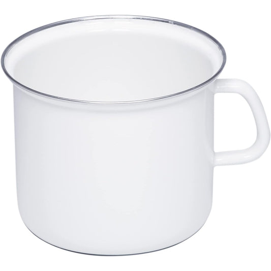 RIESS Mug White 1kg Pot m.Chromrand 16cm 2L 0271-033