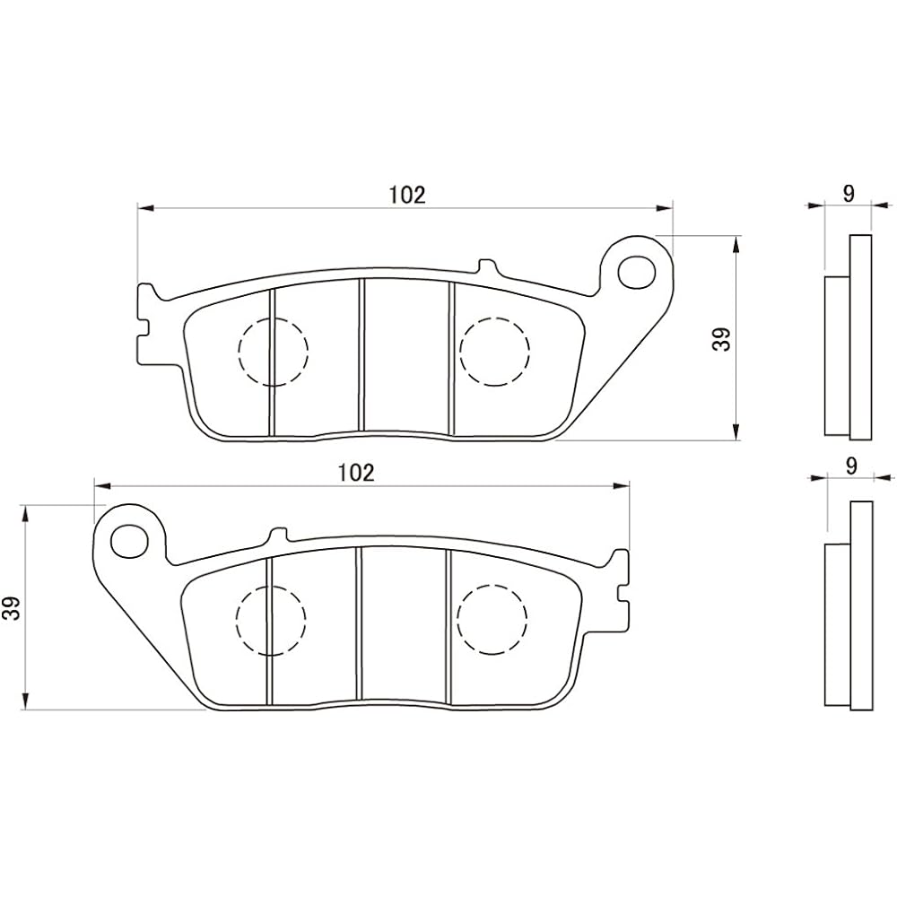 Daytona Motorcycle Brake Pad Red Pad (Semi Metal Pad) NC750(14-21) GB350(21) CBR250RR(17-21) Rebel 250(17-21) Majesty S(14-21) Cygnus X125(16-20)