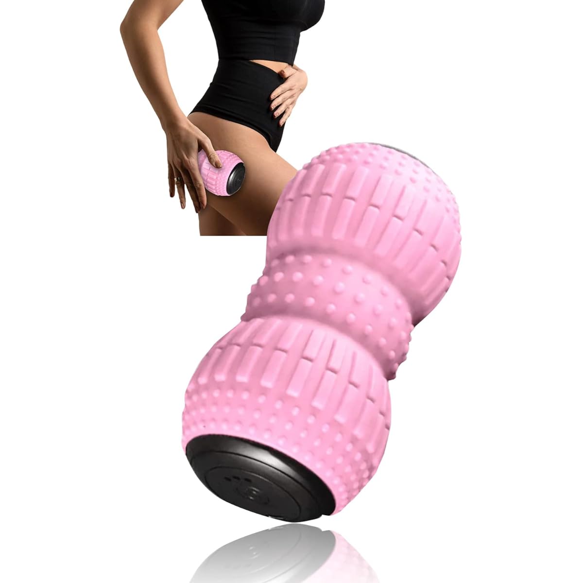 TTSmile Shape Twin Ball Bulbul Vibration Machine Adductor Muscle Training Bulbul Machine "Inspected in Japan" (Pink)
