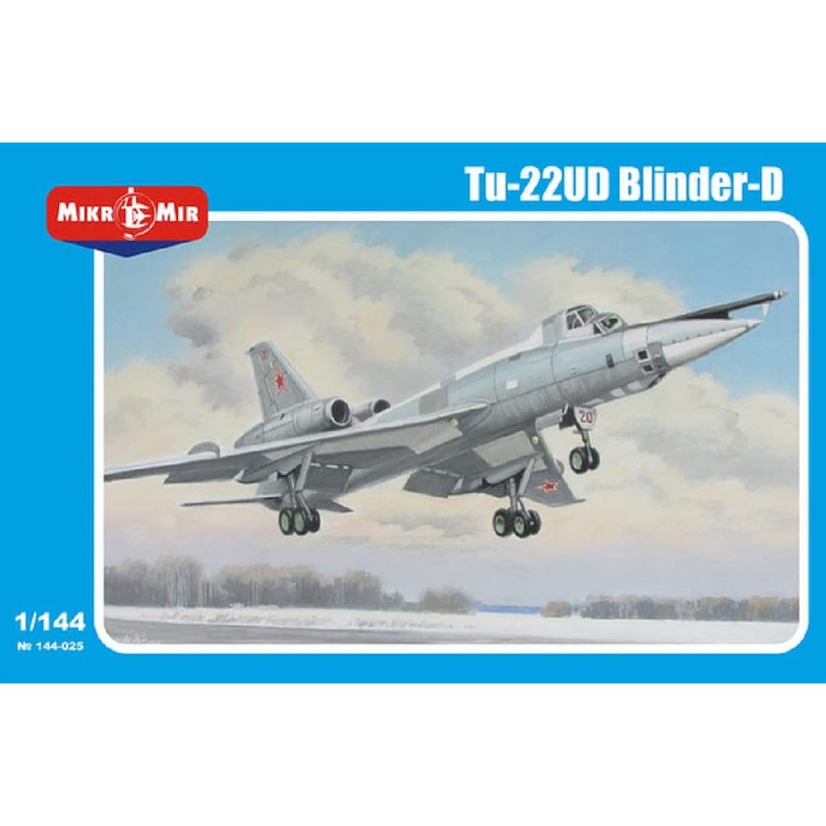 Micromil 1/144 Soviet Air Force Tu-22UD Blinder D Training Aircraft Plastic Model MKR144-025