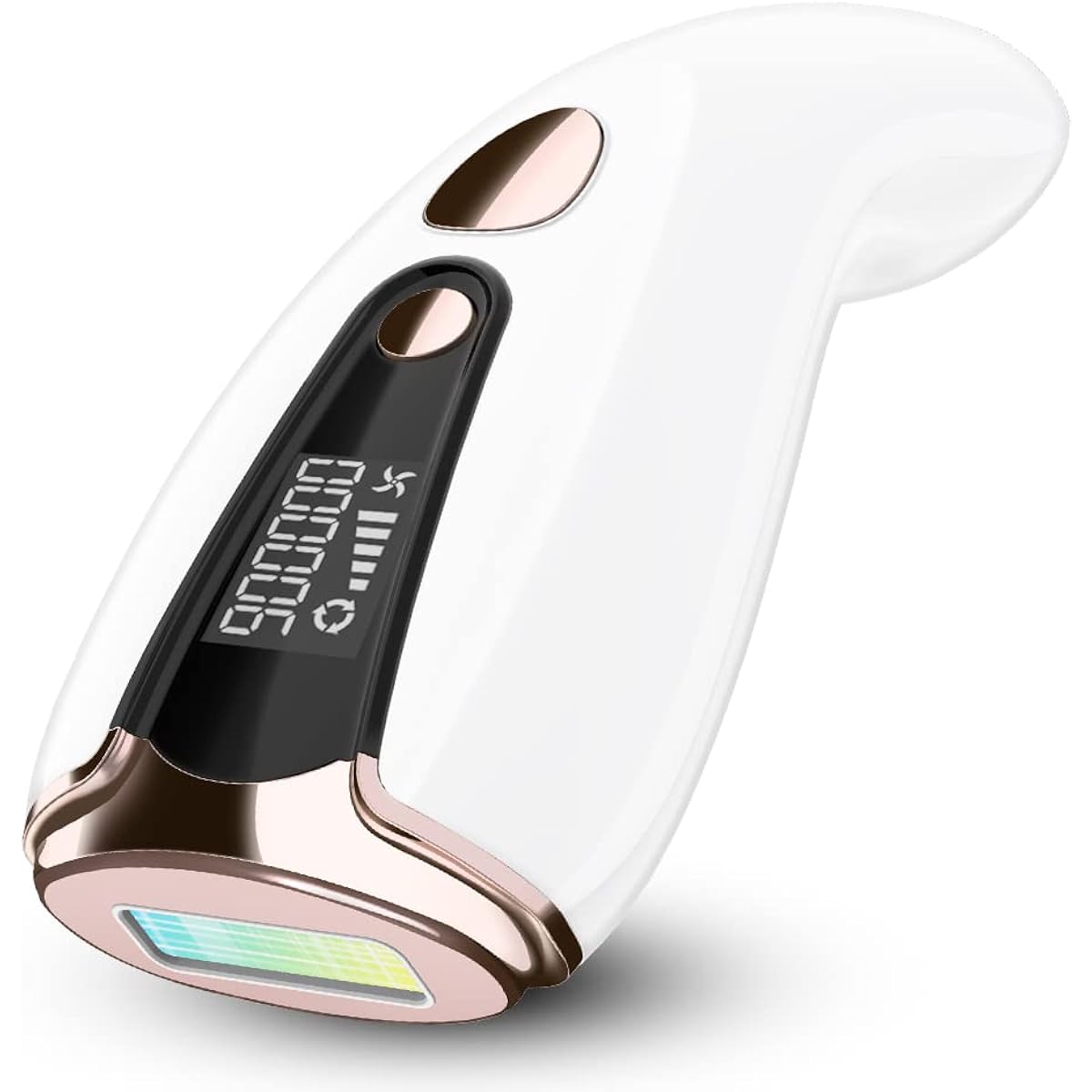 [2023 New Design] ABCOS Hair Removal Device, 900,000 Rounds, Whole Body VIO Compatible, Face, Body, Beard, Armpits, Arms, Men, Women, Automatic Irradiation, Home Use, 5 Level Output, Unisex, LCD Display, Birthday Gift for Women, Mother's Day Gift, Safety