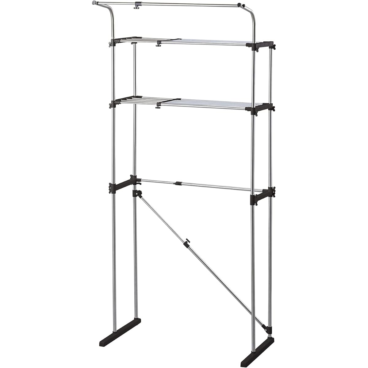 Bestco Stainless Steel Washing Machine Rack with Hanger Brown NY-235 Can also be placed in waterproof pan