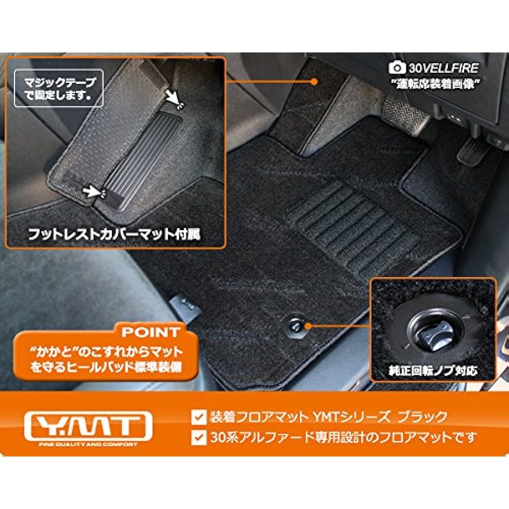 YMT 30 series Alphard/Alphard HV driver's seat floor mat loop check blue black -