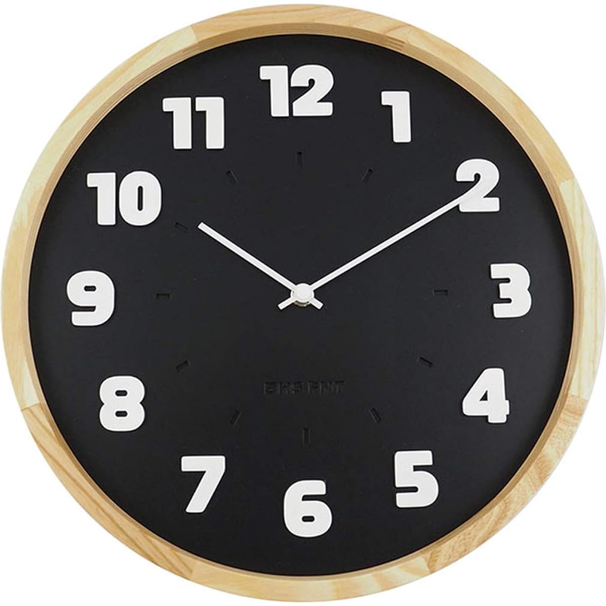 El Commune Bauhaus Clock Wall Hanging Alfarn Black WCL-009