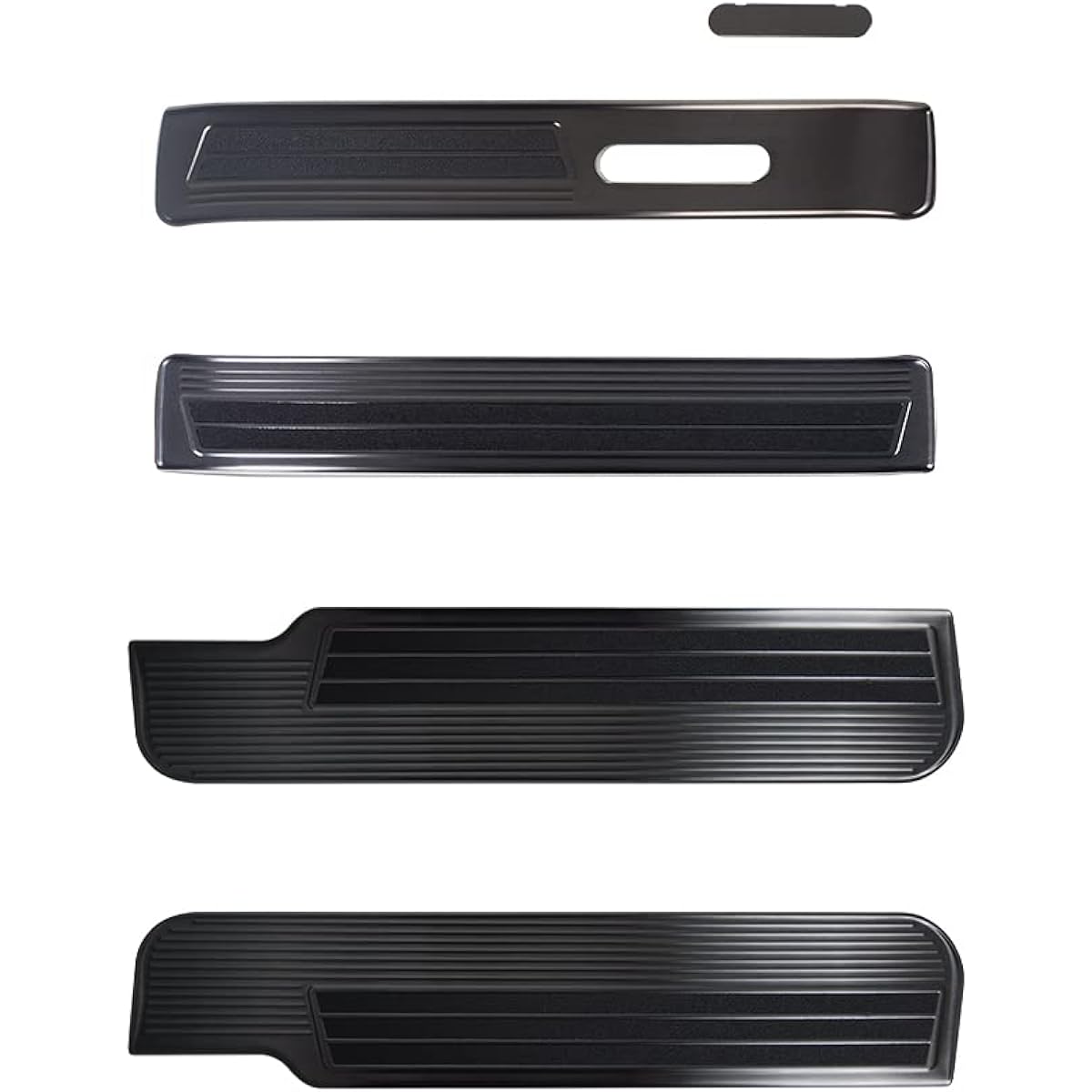 Samurai Produce Nissan New Serena C28 Gasoline Car Side Step Scuff Plate Front Rear 5P Anti-Slip Rubber Black Hairline