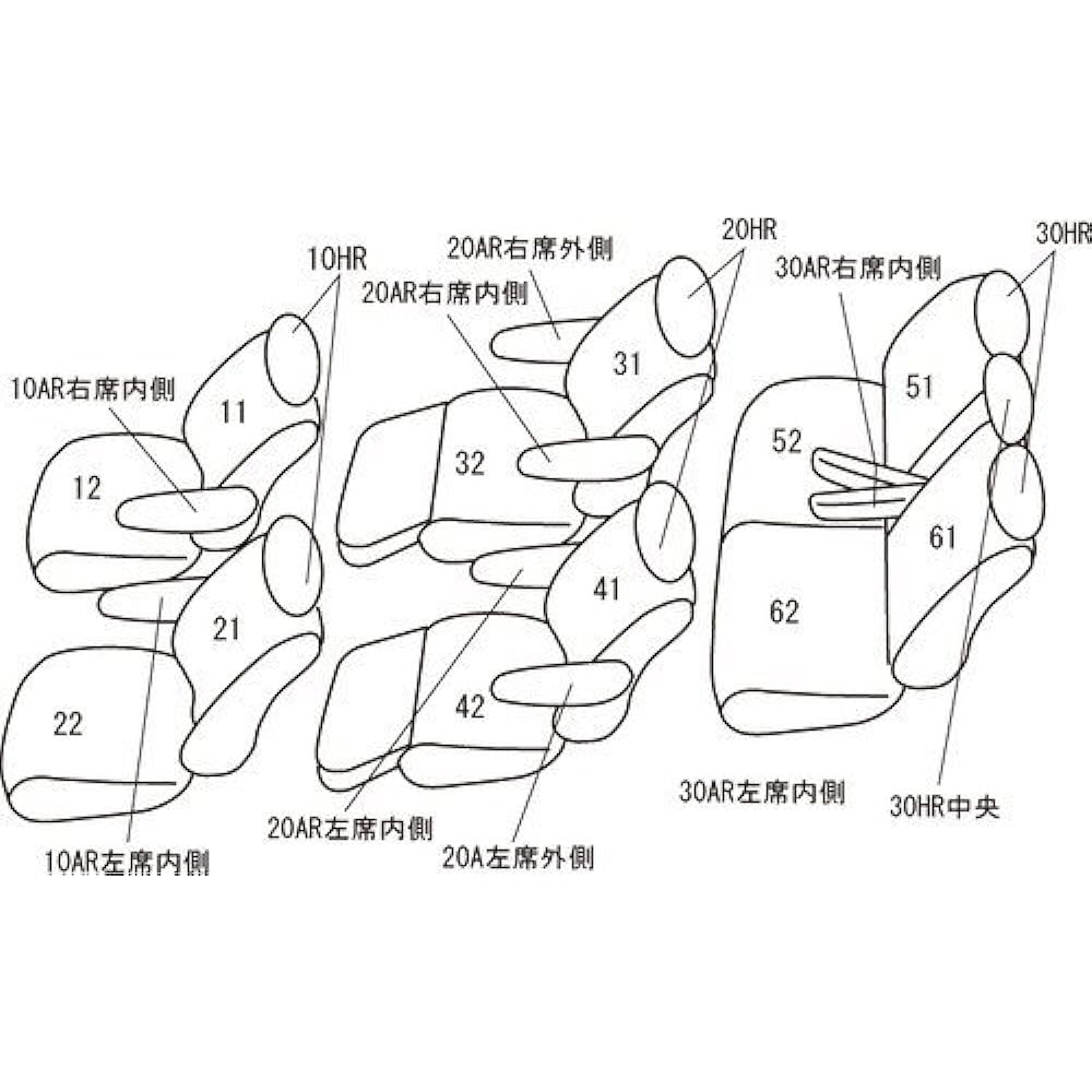 Clazzio Seat Cover Alphard/Vellfire 30 Series AGH30W / AGH35W H27/2~ 7 Seater Clazzio Neo Black ET-[13PTC1517K]