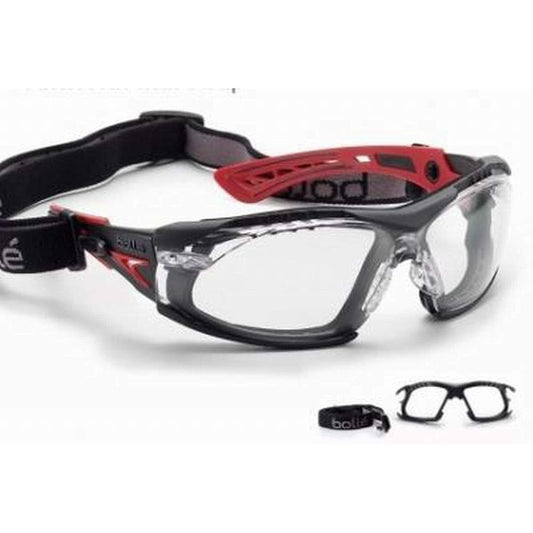 bolle RUSH PLUS with gasket and strap kit (clear) semi-goggles